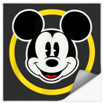 Discover Amazon Essentials Disney Smiling Mickey in Yello Stickers