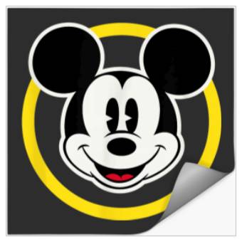 Discover Amazon Essentials Disney Smiling Mickey In Yello Stickers