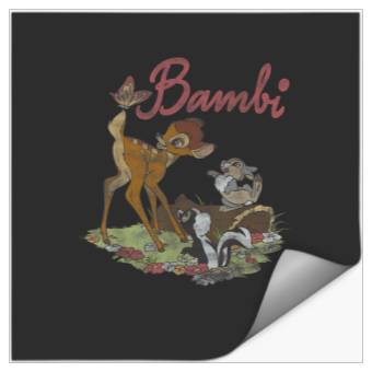 Discover Disney Bambi Group Shot Logo Stickers