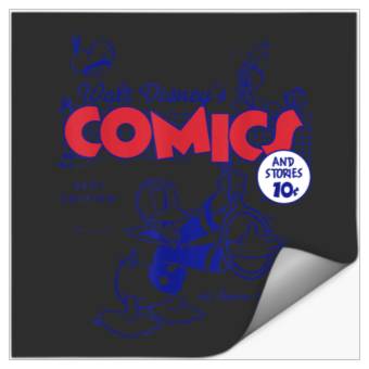 Discover Disney Donald Duck Retro Comic Cover Hat Stickers