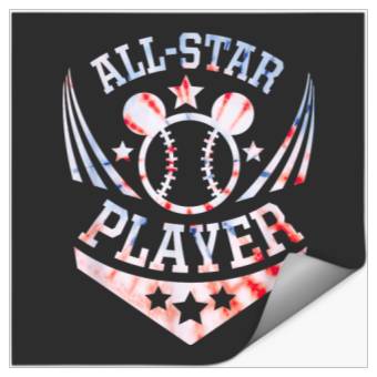 Discover Disney Mickey Mouse Baseball AllStar Player Spor Stickers