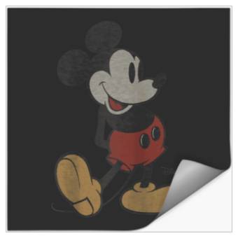 Discover Disney Classic Mickey Mouse Pose Raglan Baseball Stickers