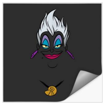 Discover Disney Villains Ursula Big Face Stickers
