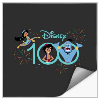 Discover Disney 100 Anniversary Aladdin Jasmine Genie D100 Stickers