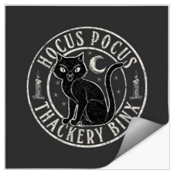 Discover Disney Hocus Pocus Thackery Binx Big Cat Celestial Circle Stickers