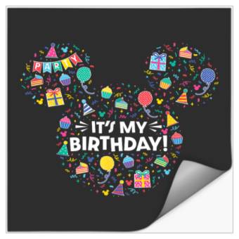 Discover Disney Mickey Mouse Head Ears Icon Fill It’s My Stickers