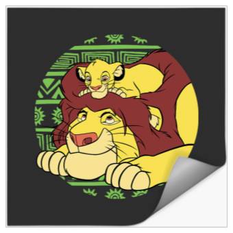 Discover Disney The Lion King 30th Anniversary Mufasa & Simba Retro Stickers