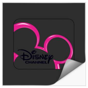 Discover Disney Channel  Mickey Mouse Pink Retro 2000s Logo Stickers