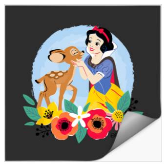 Discover Disney Princess - Floral Snow White Deer Stickers