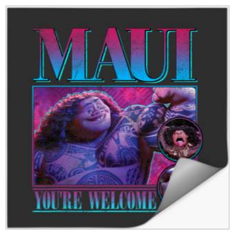 Discover Disney Moana Maui You're Welcome  Portrait Frame Stickers