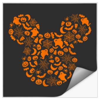 Discover Disney Mickey Mouse Halloween Silhouette Stickers