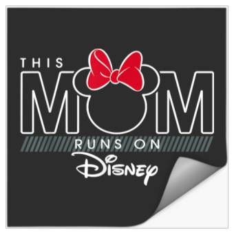 Discover Disney Minnie Mouse This Mom Runs on Disney T-Sh Stickers