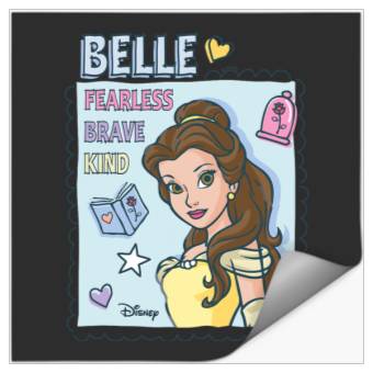 Discover Disney Princess - Belle Fearless Brave Kind Stickers