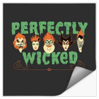 Discover Disney Villains Spooky Squad Perfectly Wicked Halloween Stickers