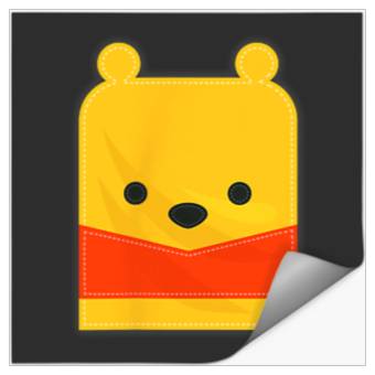 Discover Disney Winnie the Pooh Small Block Character Pocket Stickers