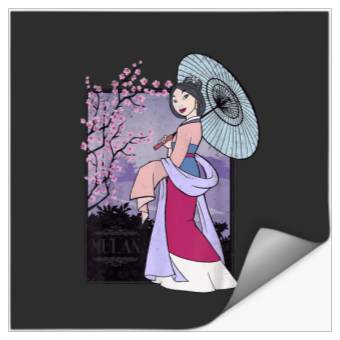 Discover Disney Mulan Honor To Us All Cherry Blossoms Gra Stickers