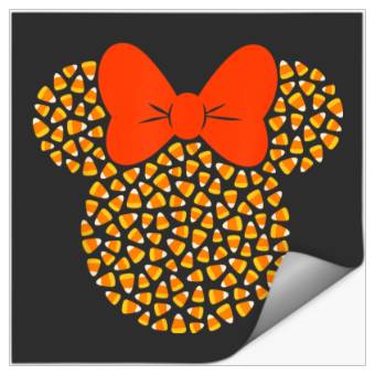 Discover Disney Minnie Mouse Candy Corn Halloween Stickers