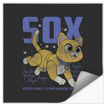 Discover Disney Pixar Lightyear Sox Retro Cat Robot Poste Stickers