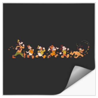 Discover Disney Mickey Mouse Friends Breezy Autumn Leaf Stroll Fall Stickers