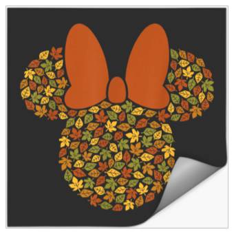 Discover Disney Minnie Mouse Icon Autumn Fall Leaves Stickers