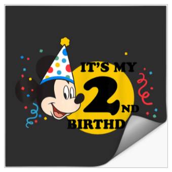 Discover Disney Mickey Mouse 2nd Birthday TShirt Stickers