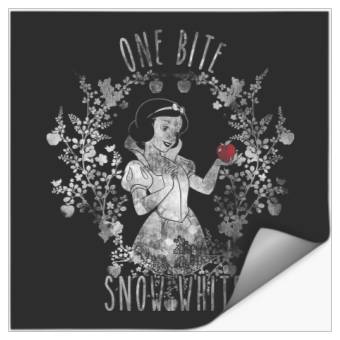 Discover Disney Snow White One Apple Bite Graphic TShirt Stickers