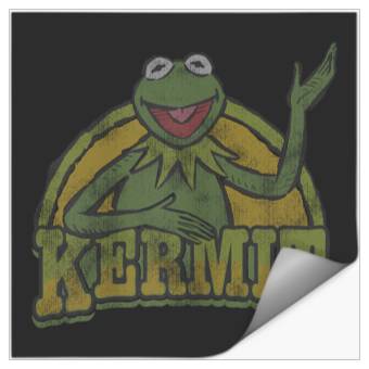 Discover Disney The Muppets K the frog Smile Logo Stickers