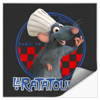 Discover Disney Ratatouille Remy Chef Hat Portrait Raglan Baseball Tee Stickers