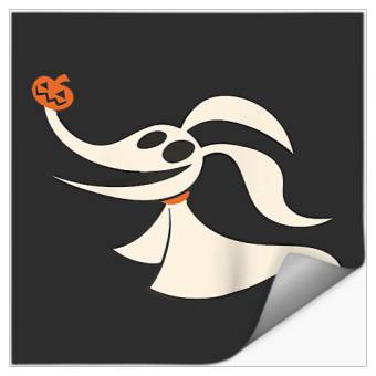 Discover Disney Halloween Nightmare Before Christmas Zero Raglan Baseball Tee Stickers