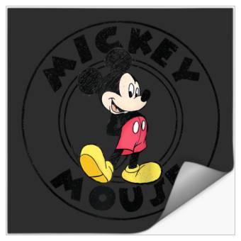 Discover Disney Classic Mickey Mouse Raglan Baseball Tee Stickers
