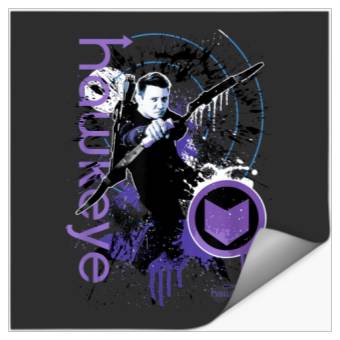 Discover Marvel Hawkeye Disney Plus Target Paint Splatter Stickers
