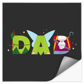Discover Disneyss Peter Pan Tinker Bell Fathers Day Birthday Best Dad Stickers