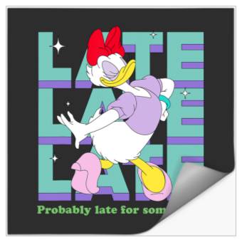 Discover Disney Daisy Duck Probably Late for Something Funny Stickers
