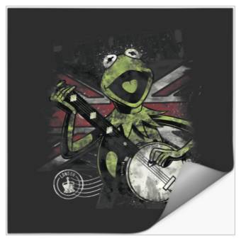 Discover Disney The Muppets London Frog  Rock Kermit Poster Stickers