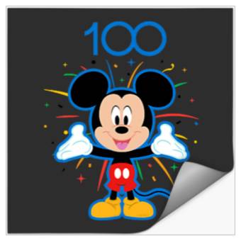 Discover Disney 100 Anniversary Mickey Mouse Fireworks Burst D100 Stickers
