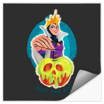 Discover Disney Villains Evil Queen Poison Apple Just One Bite Stickers