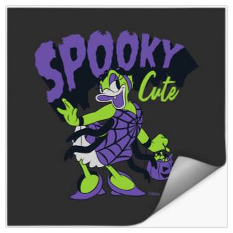 Discover Disney Daisy Duck Halloween Spider Web Costume Spooky Cute Stickers