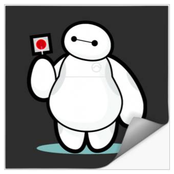 Discover Disney Big Hero 6 Baymax With Lollipop Cute Shot Stickers