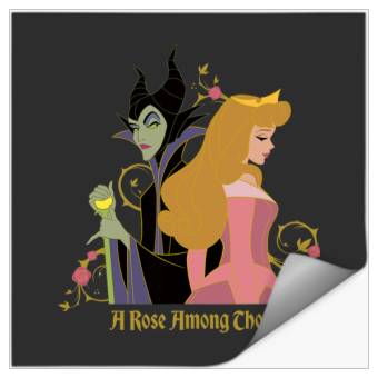 Discover Disney Princess Sleeping Beauty Maleficent Rose Among Thorns Stickers