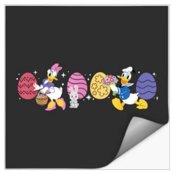 Discover Disney Donald Duck Daisy Duck Spring Easter Eggs Stickers