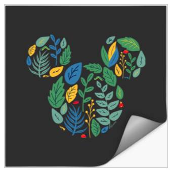 Discover Disney Mickey Mouse Head Shape Icon Botanical Garden Spring Stickers