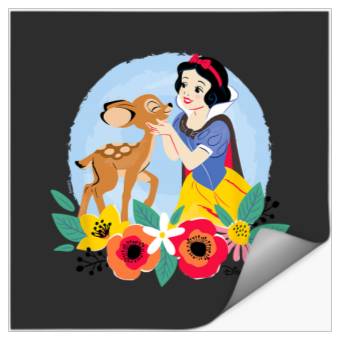 Discover Disney Princess - Floral Snow White Deer Stickers