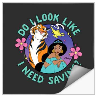 Discover Disney Princess - Jasmine Do I Look Like I Need Saving Stickers