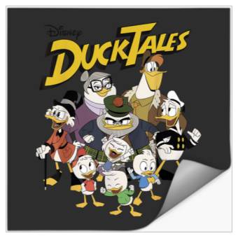 Discover Disney DuckTales Group Shot Logo Stickers