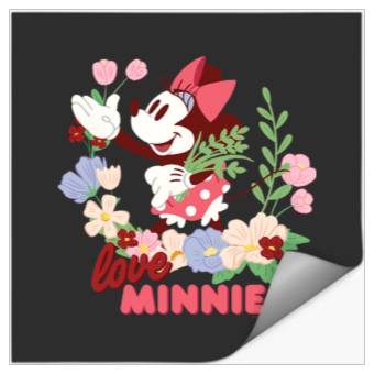 Discover Disney Love Minnie Mouse Botanical Garden Flowers Spring Stickers
