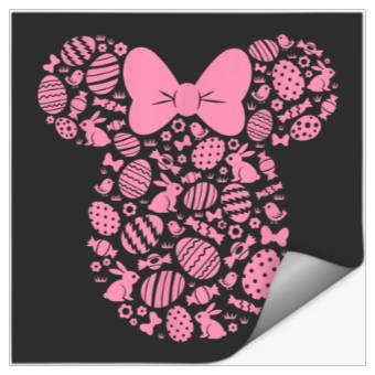 Discover Disney Minnie Mouse Pink Easter Stickers
