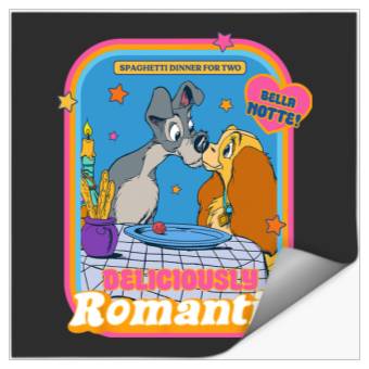 Discover Disney Lady and The Tramp Deliciously Romantic Stickers