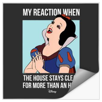 Discover Disney Princess - Snow White House Stays Clean Meme Stickers