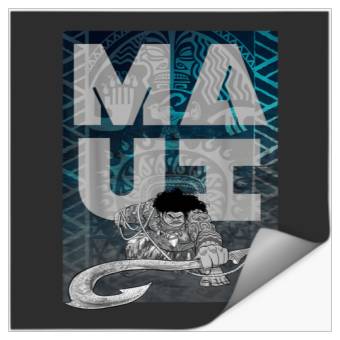 Discover Disney Moana Maui Tattoo Style Letter Stack Port Stickers