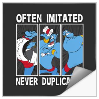 Discover Disney Aladdin Often Imitated Never Duplicated Panels Logo Stickers